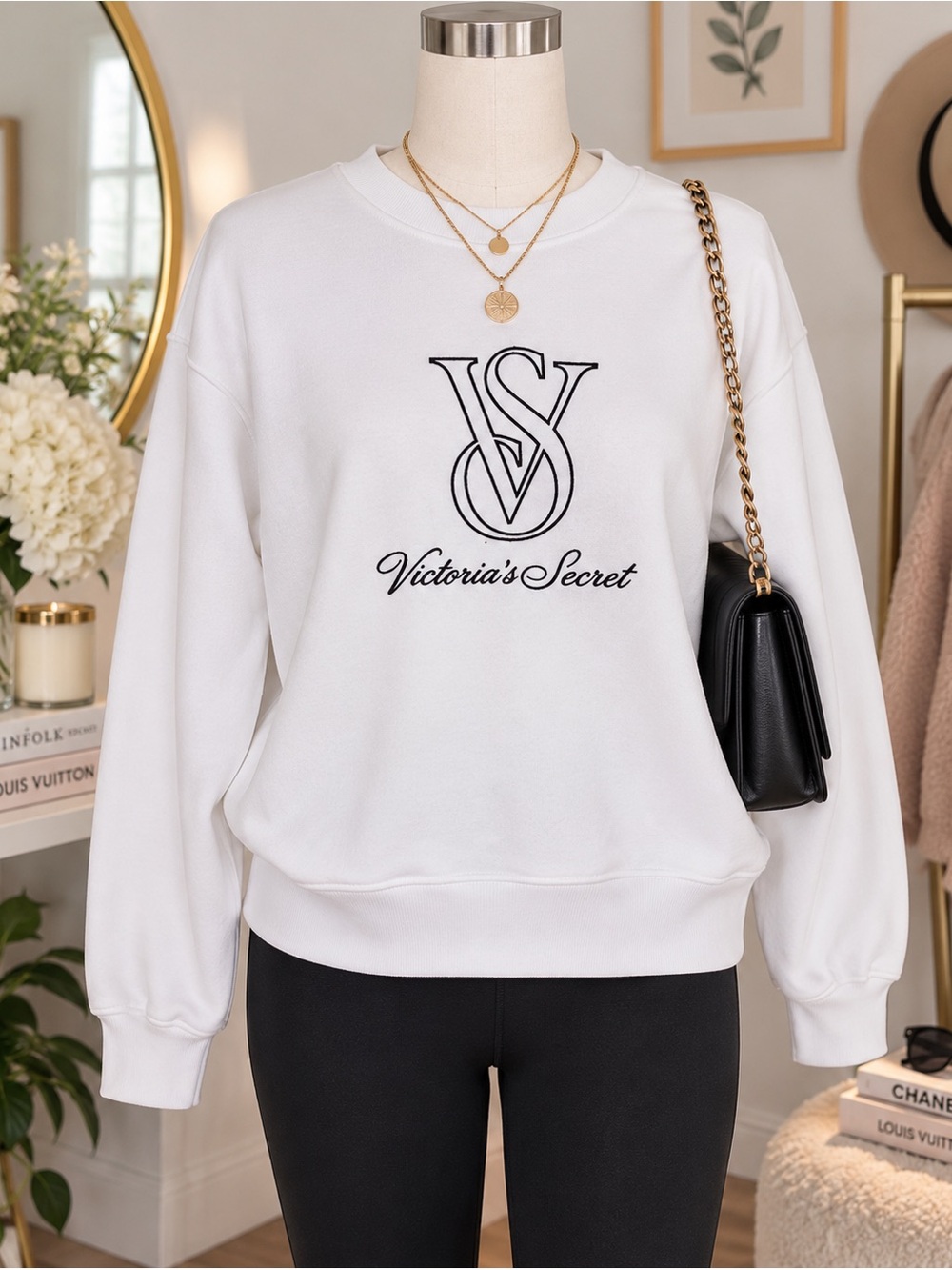 Victoria Secret White Sweatshirt